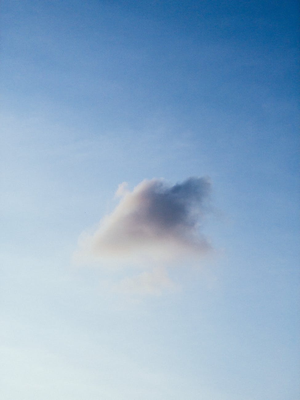 white clouds and blue sky